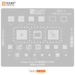 Трафарет BGA Amaoe GLE:1 для CPU Google Tensor Pixel / PMIC Power Modem IC / универсальный / 0.12 mm