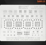 Трафарет BGA Amaoe SAM:13 для Samsung SDM450/660/SM6150/MT6762/A60-A90/A10S/A605F/A705F/A920F (0.12 mm)