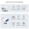 OTG перехідник USB Type-C - USB 2.0 адаптер Білий