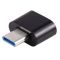 OTG перехідник USB Type-C - USB 2.0 адаптер Чорний
