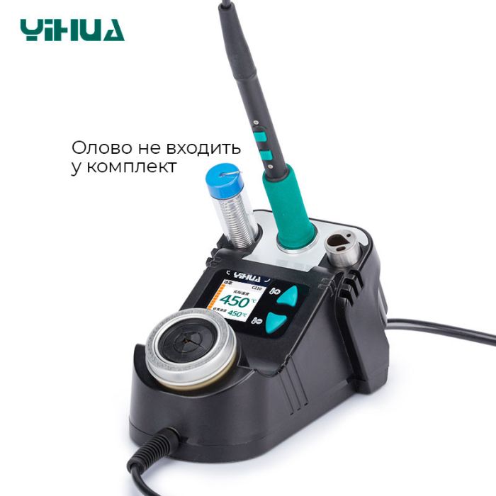 Паяльная станция YIHUA 982 V / прецизионный паяльник C245 / 90-450°C / 60 Вт Black