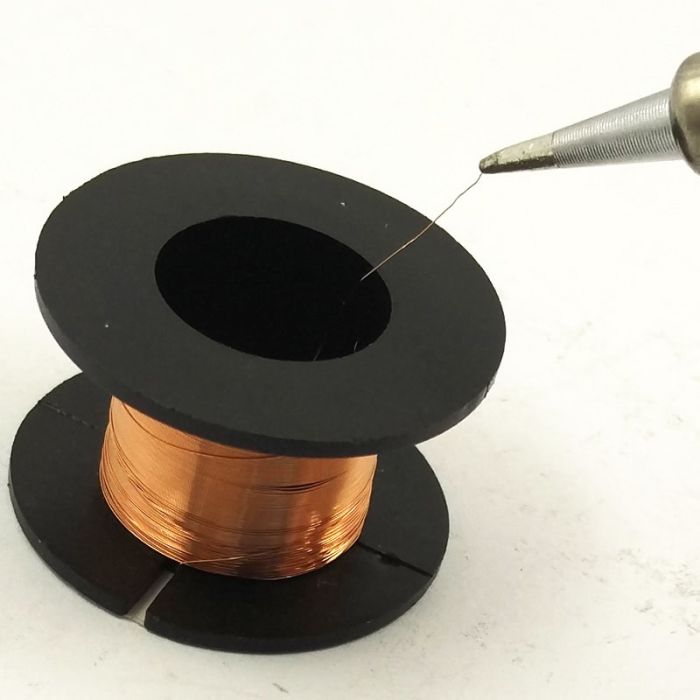 Дріт мідний в котушці Hornking для монтажу перемичок / довжина 10 м / D=0.10 mm