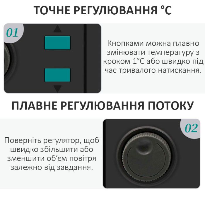 Термоповітряна паяльна станція QUICK 859D+ фен / 100-500°С / 3 канали пам'яті / 40 л/хв / 580 Вт