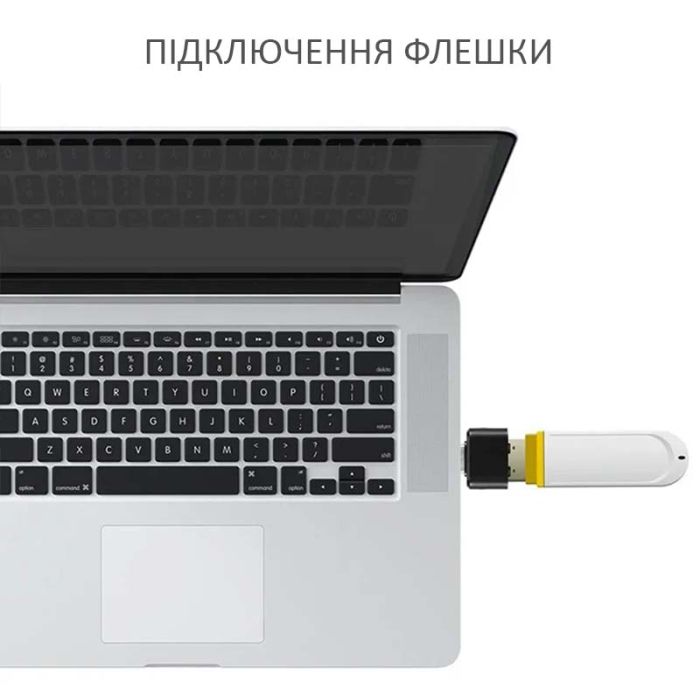 OTG переходник USB Type-C - USB 2.0 адаптер Черный