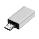 OTG перехідник Micro-USB - USB 3.0 адаптер Сірий