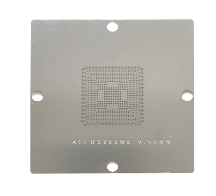 Трафарет BGA прямого нагрева ATI RS800ME (0.50mm) 90 x 90 mm