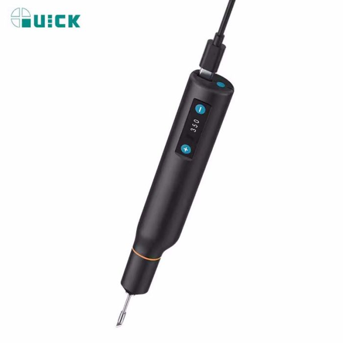 Прецизійний портативний паяльник Quick TS1 / 100-420°C / OLED / 2600 mAh / Type-C / 10W