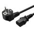 Кабель питания Schuko PC-186 CEE 7/7 - IEC C13 евровилка / медь / 0.75мм / 3м