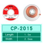 Обплетення для зняття припою CP-2015 / ширина 2.0 мм / довжина 1.5 м