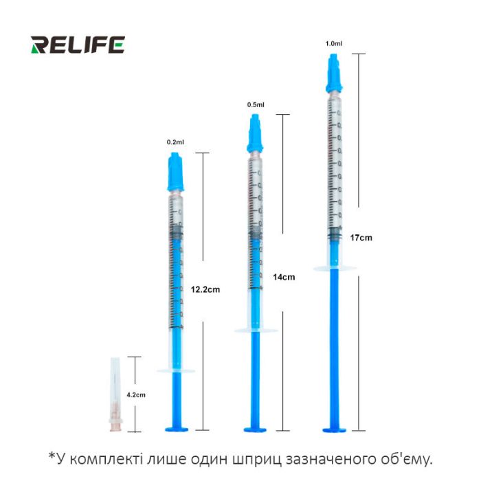 Токопроводящий лак на основе серебра RELIFE HW31 в шприце 1.0 мл