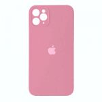 Чохол Silicone case Full Camera Square side для iPhone 12 Pro Pink