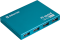 Концентратор USB 2.0 Defender Septima Slim, Cyan, 7xUSB 2.0, зовнішній БП (83505)