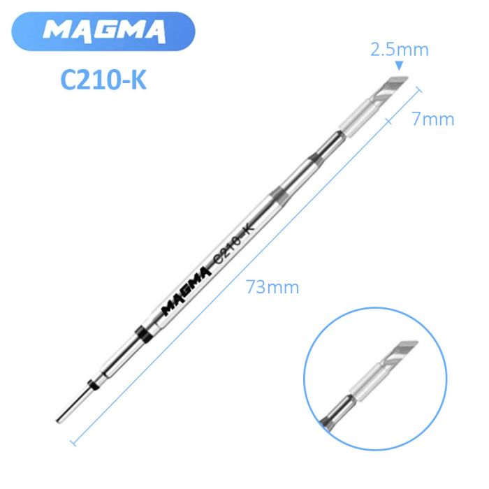 Жало, наконечник Magma C210-K / лезо / для паяльника / паяльних станцій