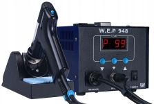 Демонтажная паяльная станция WEP 948 / вакуумный оловоотсос / LCD дисплей / 380-480°C / 90 Вт