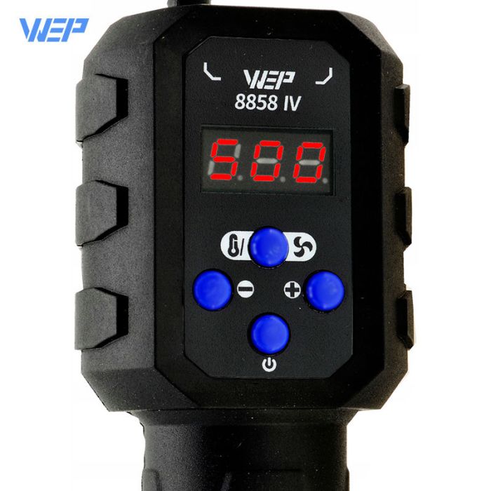 Термофен WEP 8858-IV / ЖК-дисплей / цифровая регулировка / компактный / 120 л/мин / 100 - 500°C / 700 Вт