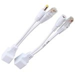 POE інжектор пасивний (пара) 802.3at (30Вт) з портами Ethernet 10/100Mbps, white, OEM