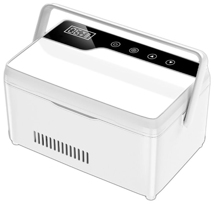 Медицинский портативный мини холодильник Coolbox CL-0502 для лекарств, инсулина / сумка / USB / 220V / 2xАКБ