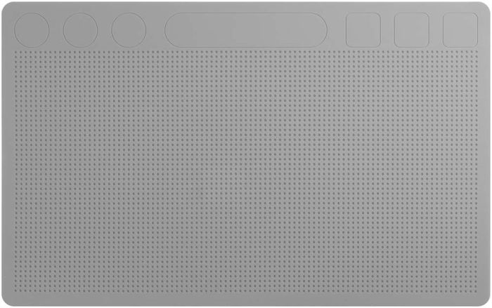Коврик силиконовый TELIJIA TE-740 для поклейки стекла, пленки Grey
