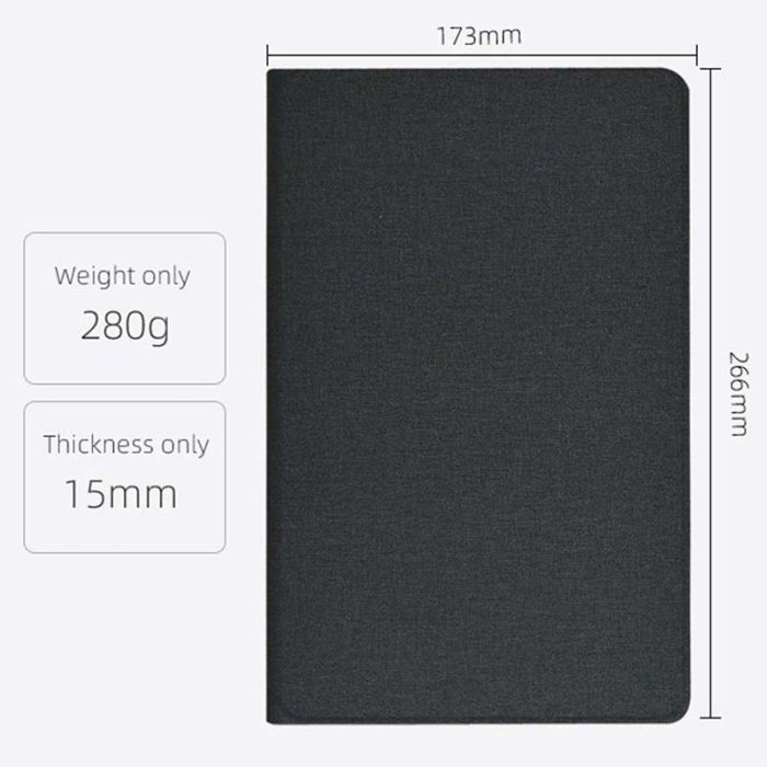 Чохол книжка для планшета Blackview Tab 16 / підставка / силіконова основа / чорний