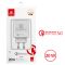 Сетевое зарядное устройство Biboshi C39 1 USB 20W / QC5.0 + кабель Lightning white