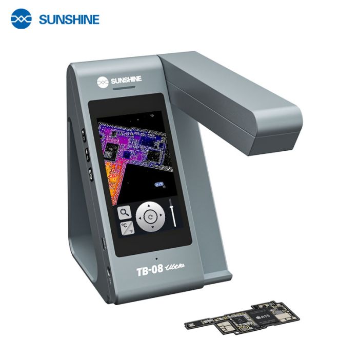 Тепловизионная камера Sunshine TB-08 Ultra с дисплеем 4'' / голосовое управление / тепловизор для ремонта