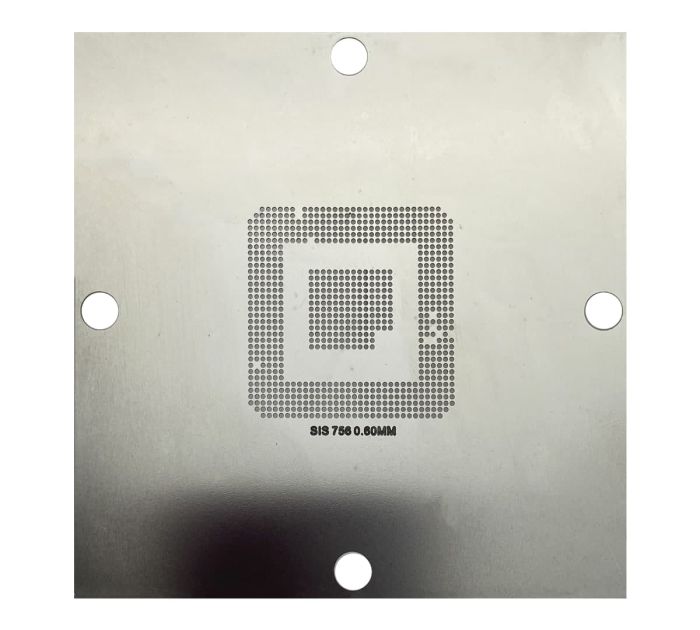 Трафарет BGA прямого нагріву SIS 756 (0.60 mm) 90 x 90 mm