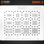 Трафарет BGA Amaoe EMMC:3 BGA162/BGA153/BGA169/BGA221/BGA186/BGA297/BGA254/BGA178/BGA200 (0.15mm)