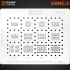 Трафарет BGA Amaoe EMMC:3 BGA162/BGA153/BGA169/BGA221/BGA186/BGA297/BGA254/BGA178/BGA200 (0.15mm)