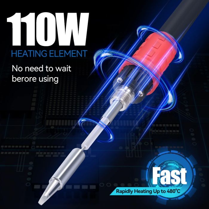 Паяльная станция 3 в 1 YIHUA 853AAA-I / фен / паяльник / сепаратор / LED дисплей / USB / 1180 Вт