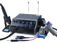 Паяльный комплекс WEP 948D-IV / 5 в 1 / фен + паяльник C245 + термопинцет + оловоотсос + пинцет / 1410 Вт