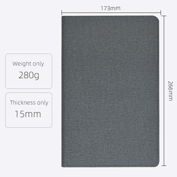 Чехол книжка для планшета Blackview Tab 16 / подставка / силиконовая основа / серый