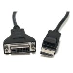 Конвертер Display Port (папа) на DVI24+1(мама) 30cm, Black, 4K/2K, Пакет