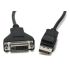 Конвертер Display Port (тато) на DVI24+1(мама) 30cm, Black, 4K/2K, Пакет