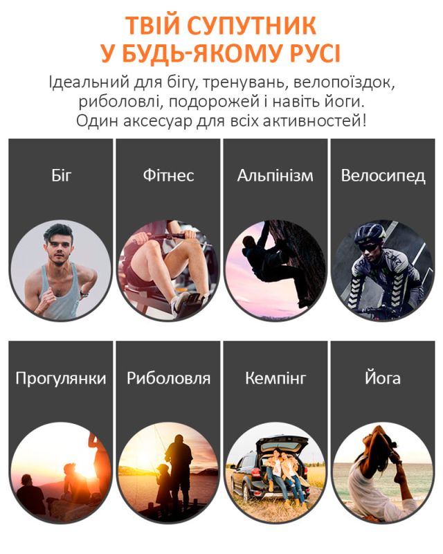 Тримач на руку для смартфона IRUN-027 / браслет, пов'язка для спорту / 4 - 7 дюймів / 27 см