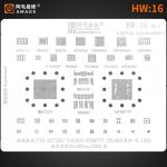 Трафарет BGA Amaoe Huawei HW:16 Honor 50/50 Pro/50SE / Qualcomm 778G SM7325, MTK 900 MT6877V / 0.12mm V3.0
