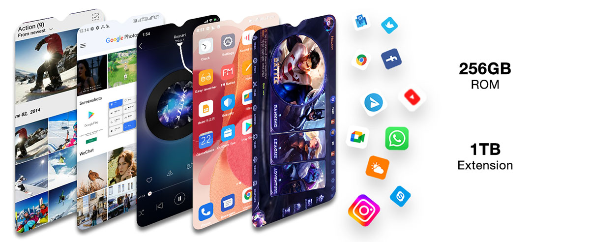 Doogee N50 Pro — большой объём памяти 256 ГБ и поддержка карты microSD до 1 ТБ