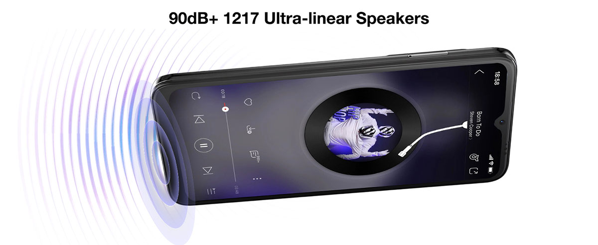 Doogee N50 Pro — громкий динамик для чистого и насыщенного звучания