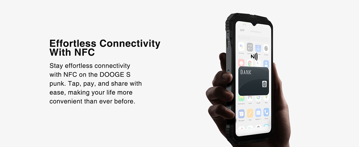 DOOGEE S Punk — підтримка NFC для безконтактних платежів та підключення