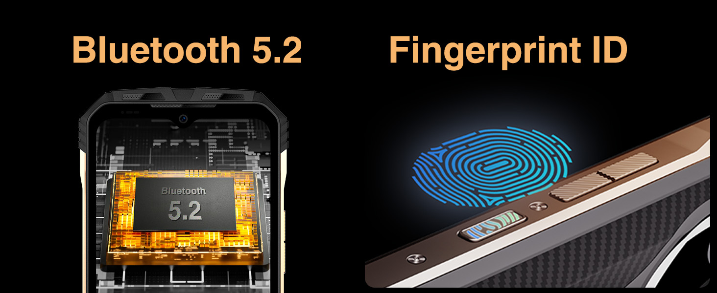 DOOGEE S110 Bluetooth 5.2 и сканер отпечатка пальца