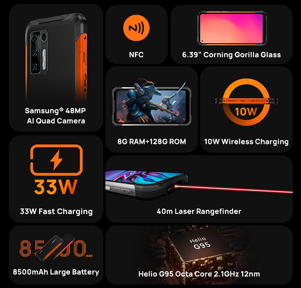 DOOGEE S97 Pro — защищённый смартфон с лазерным дальномером и высокой автономностью