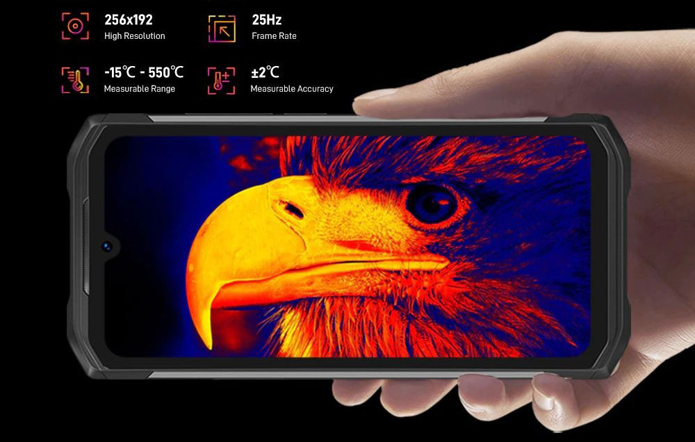 DOOGEE S98 Pro — тепловізор 256×192 для точної температурної діагностики
