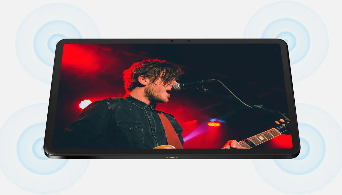 Планшет DOOGEE T20 Ultra — звук Hi-Res Audio, четыре динамика