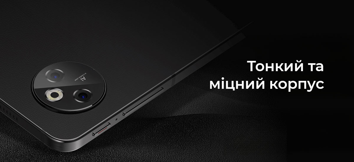 Планшет DOOGEE T30 Max — тонкий корпус 7,9 мм, вес 660 г, титановой сплав, узкие рамки