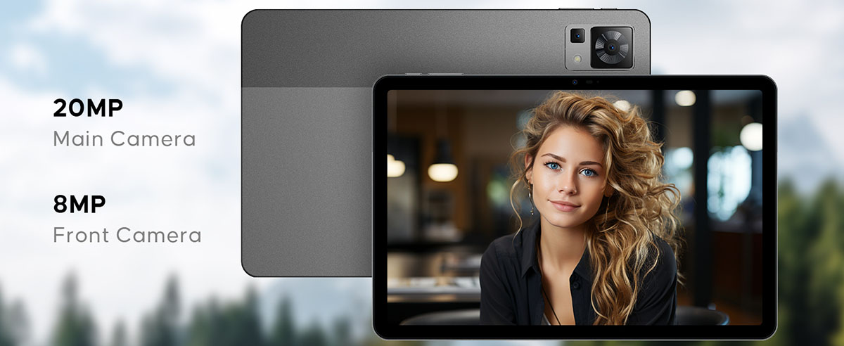 Планшет DOOGEE T30 Pro — основная камера 20 МП и фронтальная камера 8 МП