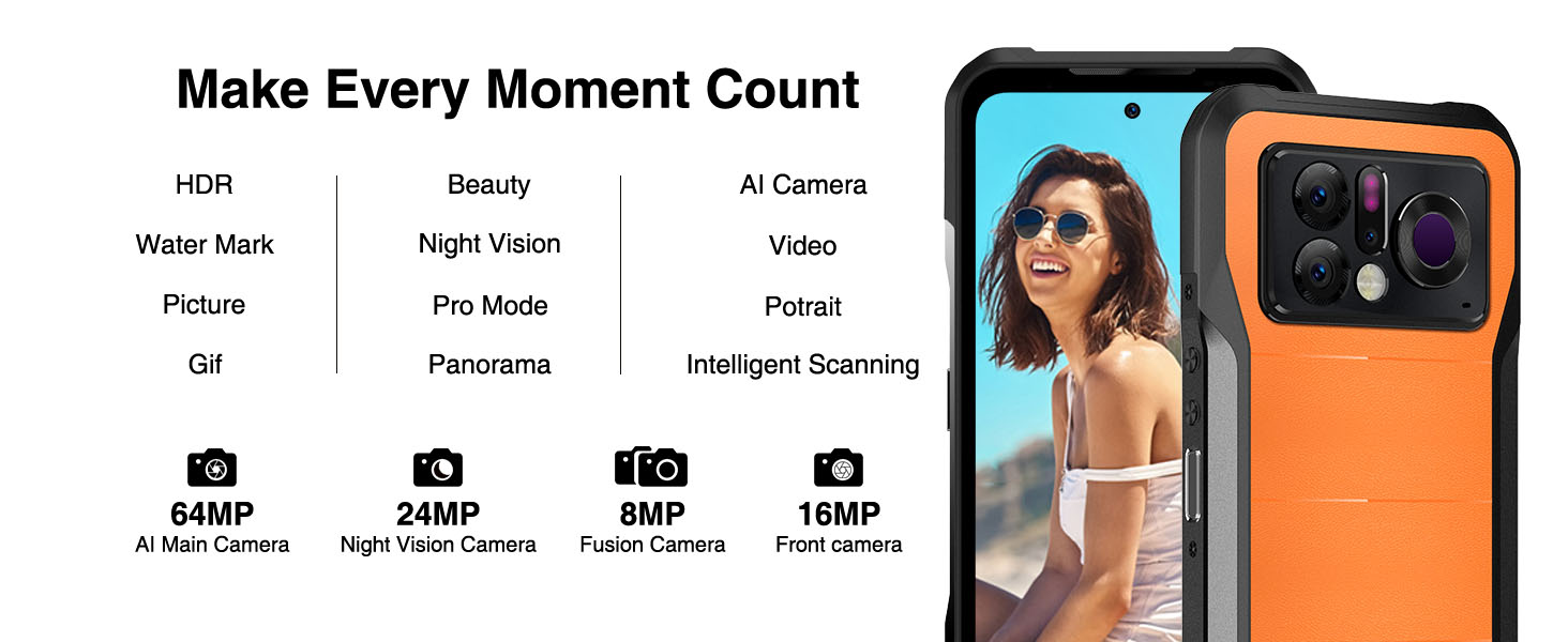DOOGEE V20 Pro — система камер 64 Мп, нічне бачення 24 Мп та інтелектуальні режими зйомки