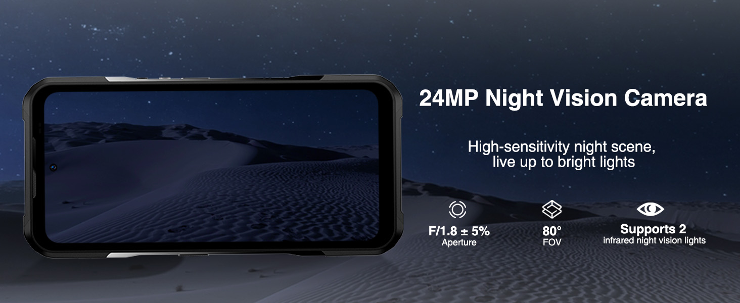DOOGEE V20 Pro — камера нічного бачення 24 Мп з інфрачервоною підсвіткою
