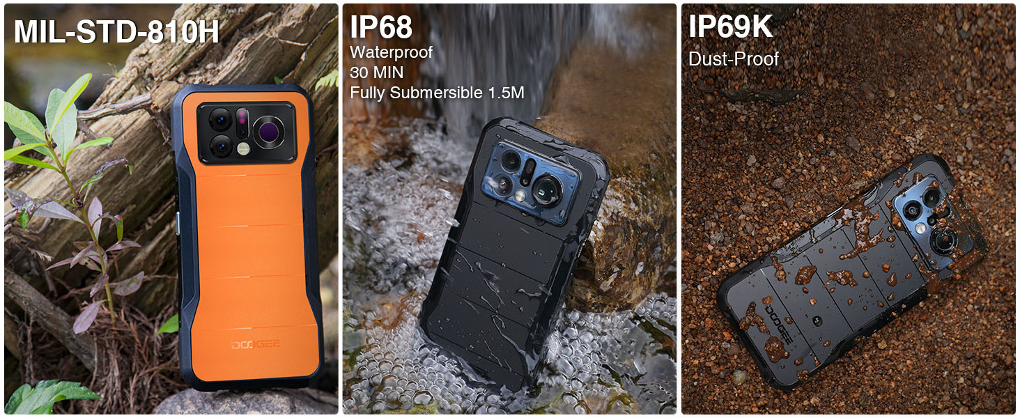DOOGEE V20 Pro — захист MIL-STD-810H, водонепроникність IP68 і пилозахист IP69K