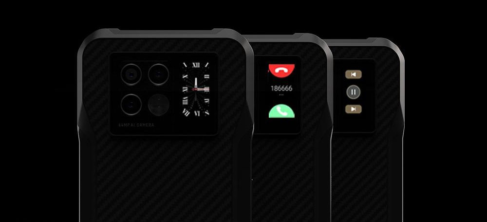 DOOGEE V20 задній допоміжний дисплей для повідомлень та управління
