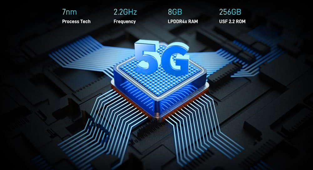 DOOGEE V20 высокая производительность и быстрая память LPDDR4X UFS 2.2