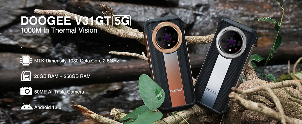 DOOGEE V31 GT — защищённый смартфон 5G с тепловизором